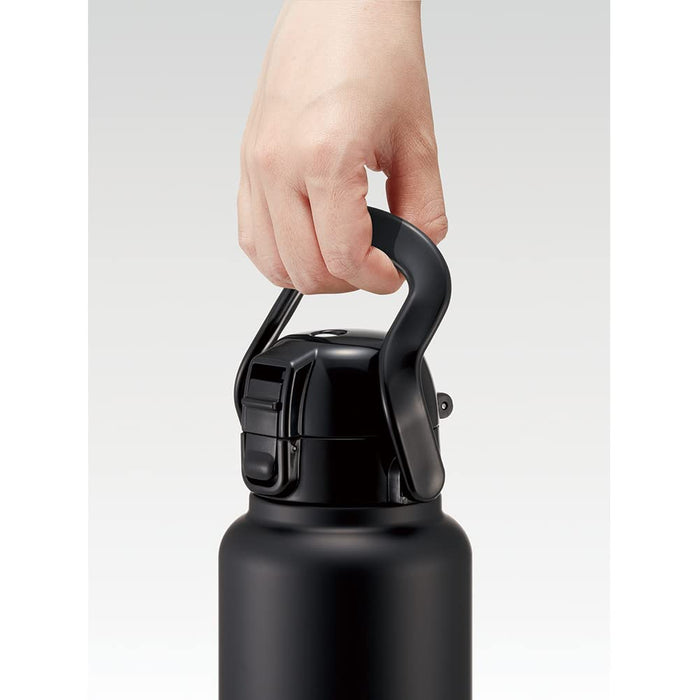 Skater Stainless Steel 1000Ml Direct Bottle With Handle Black Water Bottle