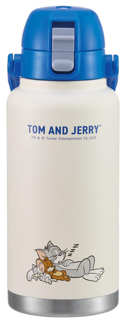 Skater 1000ml Stainless Steel Water Bottle with Handle Tom and Jerry Design