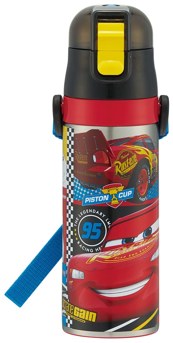 Skater Disney Cars 22 Boys Water Bottle Stainless Steel 470ml Kids Sdc4-A- Japan Figure Store - #1 Bring To You The Best Japanese Goods