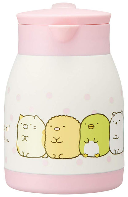 Skater Sumikko Gurashi 600ml Stainless Steel Double-Walled Vacuum Tabletop Thermos- Japan Figure Store - #1 Bring To You The Best Japanese Goods