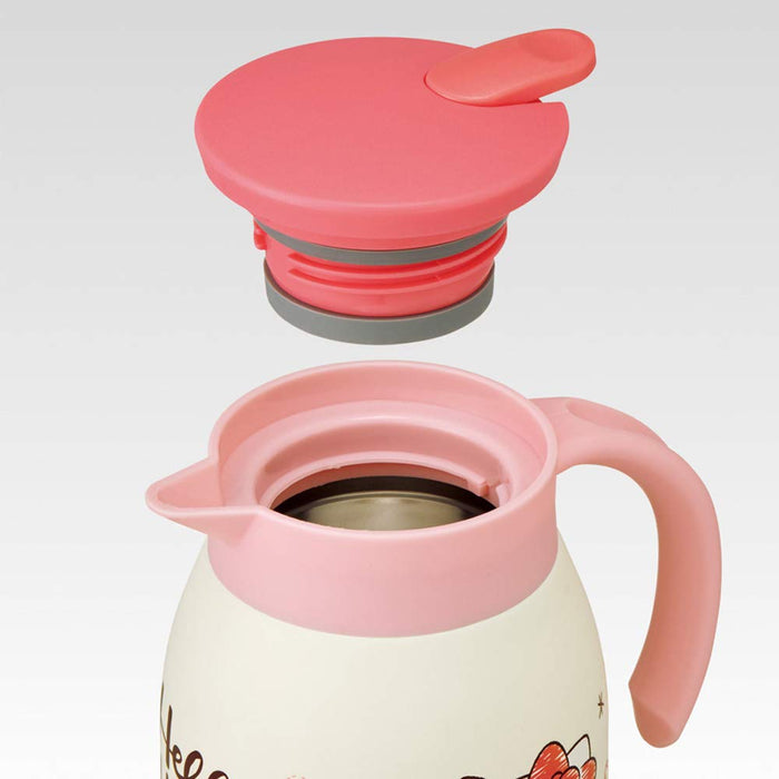Skater 600ml Stainless Steel Vacuum Double-Walled Pot - Kitty Snack Time Pattern- Japan Figure Store - #1 Bring To You The Best Japanese Goods