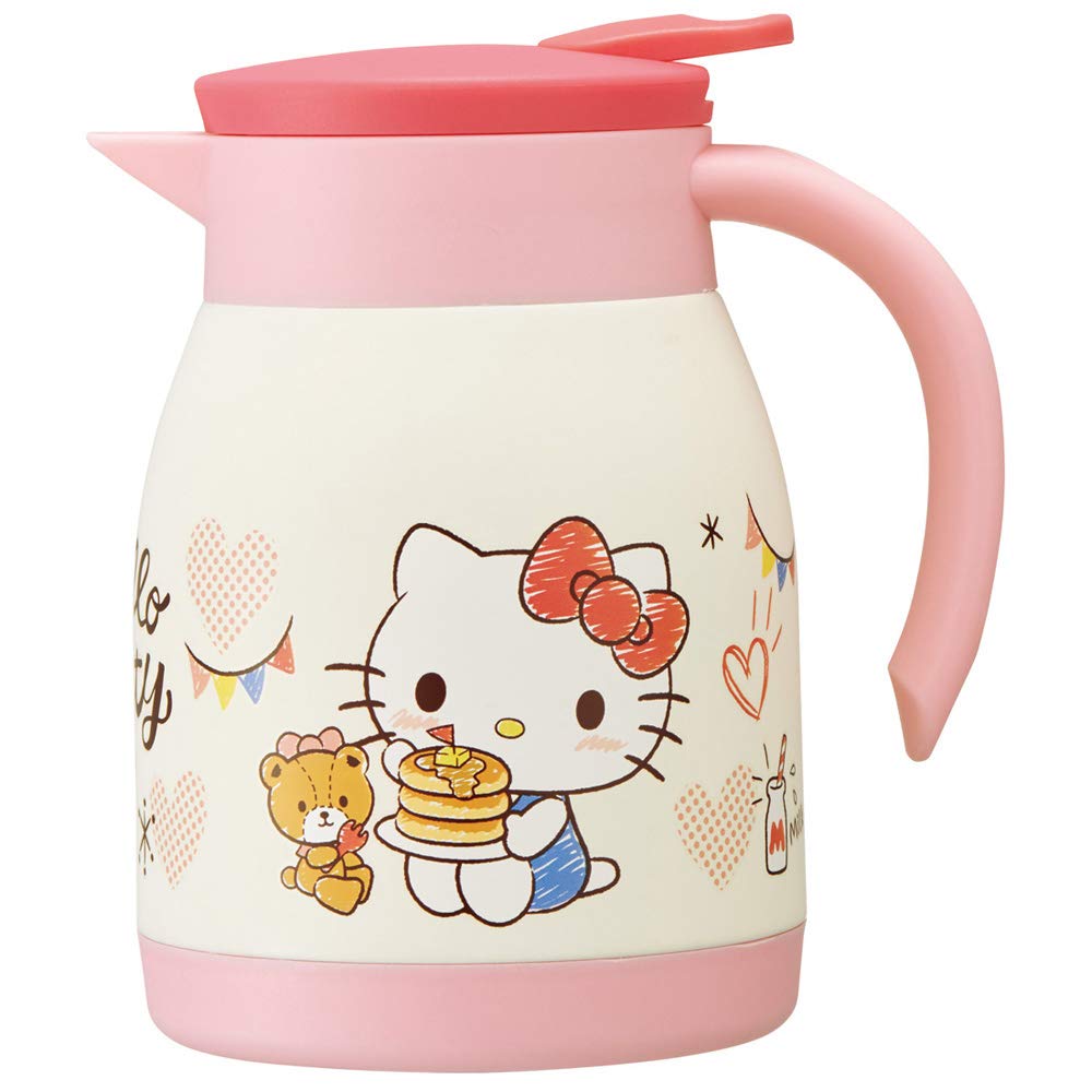 Skater 600ml Stainless Steel Vacuum Double-Walled Pot - Kitty Snack Time Pattern- Japan Figure Store - #1 Bring To You The Best Japanese Goods