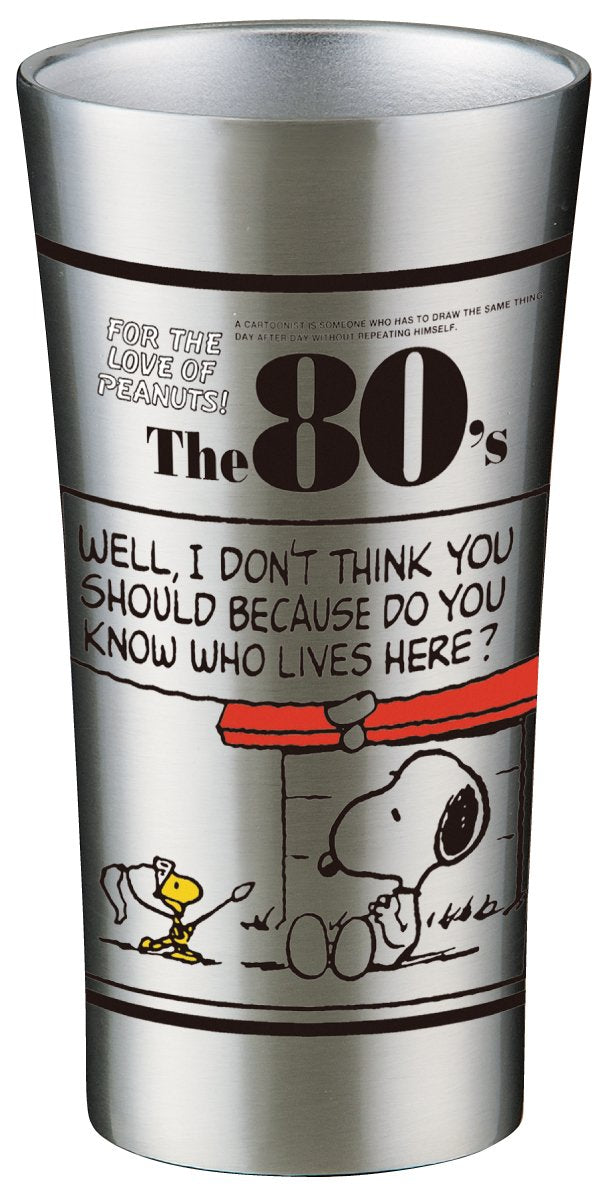 Skater Snoopy Comic Stainless Steel 400ml Tumbler Mug- Japan Figure Store - #1 Bring To You The Best Japanese Goods