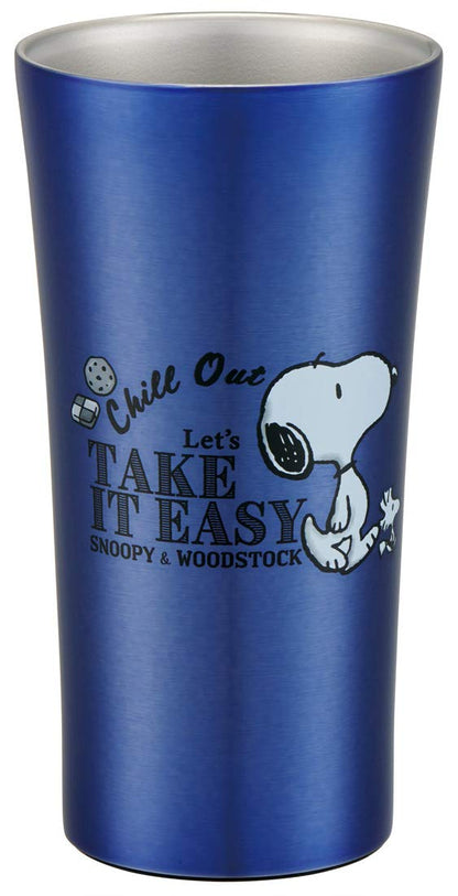 Skater 400ml Stainless Steel Snoopy Peanuts Logo Tumbler - Stb4N-A- Japan Figure Store - #1 Bring To You The Best Japanese Goods