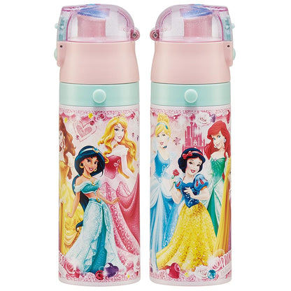 Skater Disney Princess 24 Stainless Steel Kids Water Bottle Lightweight 470ml Sdc4-A- Japan Figure Store - #1 Bring To You The Best Japanese Goods