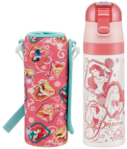 Skater Princess Stainless Steel Kids Water Bottle 470ml Lightweight & Cold-Keeping- Japan Figure Store - #1 Bring To You The Best Japanese Goods