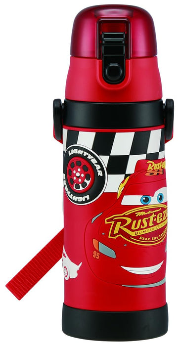Skater Disney Cars 3D Printed 480ML Stainless Steel Kids Water Bottle - Lightweight Keeps Drinks Cold SDPV5- Japan Figure Store - #1 Bring To You The Best Japanese Goods