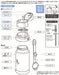 Skater Basic Stainless Steel Water Bottle Replacement Straw & Gasket Set for SSPV4- Japan Figure Store - #1 Bring To You The Best Japanese Goods