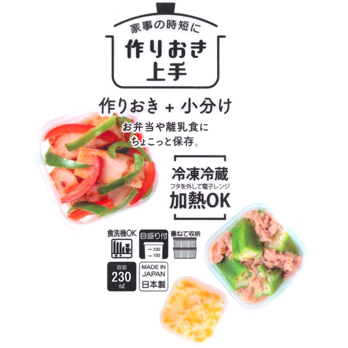 Skater Pink 230ml Portioned Microwave Safe Storage Containers Rectangular Pack of 2- Japan Figure Store - #1 Bring To You The Best Japanese Goods