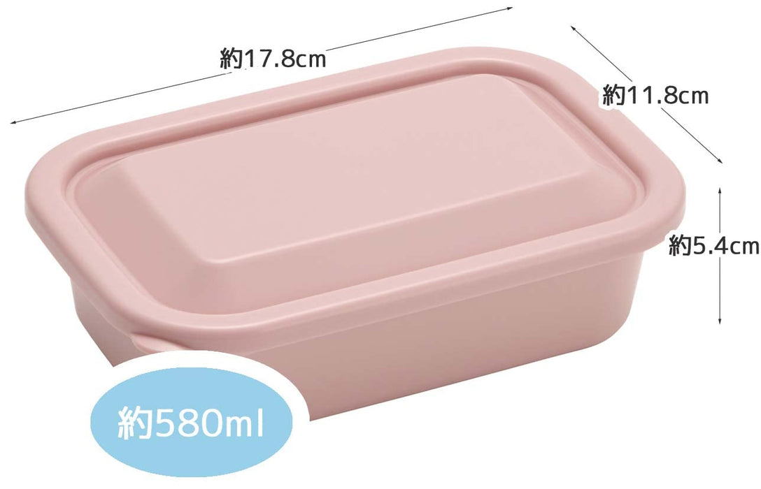 Skater Smoke Pink Storage Container 580ml Food Lunch Case Soft Lid Made in Japan- Japan Figure Store - #1 Bring To You The Best Japanese Goods