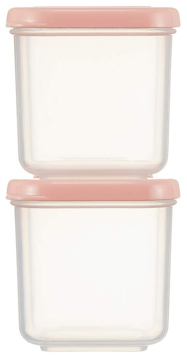 Skater 100ml Pink Sealable Storage Containers - 4 Small Square Microwave Safe CCBC4- Japan Figure Store - #1 Bring To You The Best Japanese Goods
