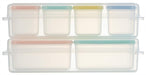 Skater 230ml Portioned Food Storage Containers Rectangular Microwave-Safe Pastel Powder 2 Pack- Japan Figure Store - #1 Bring To You The Best Japanese Goods