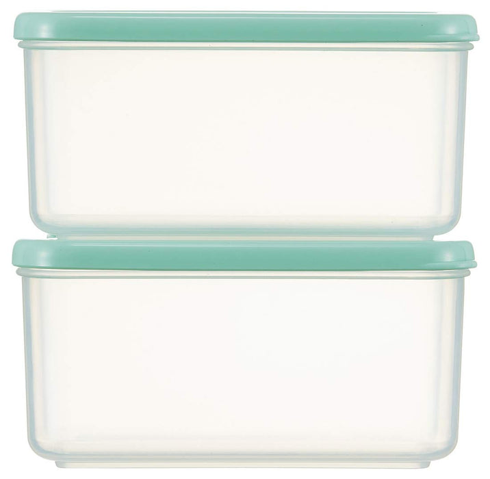 Skater 230ml Green Rectangular Sealable Storage Containers Microwave Safe x2- Japan Figure Store - #1 Bring To You The Best Japanese Goods