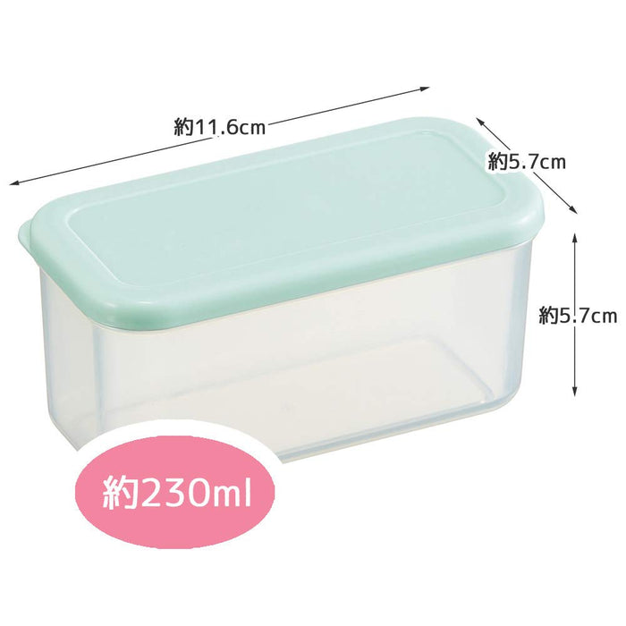 Skater 230ml Green Rectangular Sealable Storage Containers Microwave Safe x2- Japan Figure Store - #1 Bring To You The Best Japanese Goods