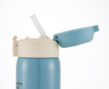 Skater My Neighbor Totoro Studio Ghibli 480ml Stainless Steel Cold-Keeping Straw Mug Bottle- Japan Figure Store - #1 Bring To You The Best Japanese Goods