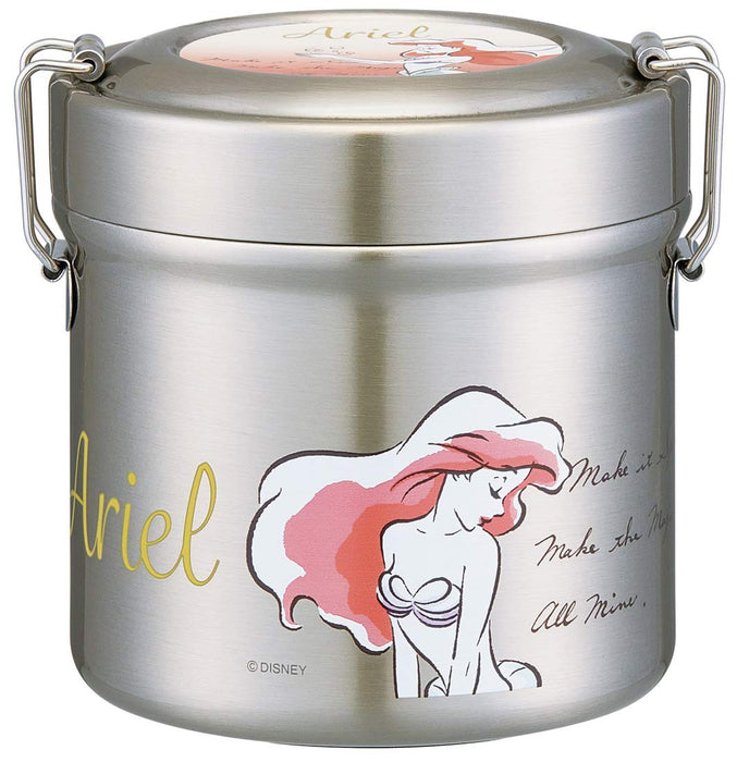 Skater Ariel Elegant 600ml Stainless Steel Rice Bowl Thermal Lunch Box - Stlb1- Japan Figure Store - #1 Bring To You The Best Japanese Goods