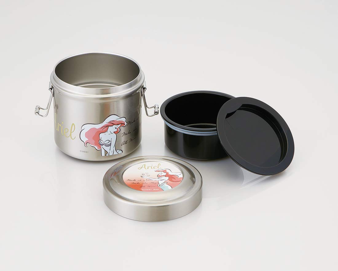 Skater Ariel Elegant 600ml Stainless Steel Rice Bowl Thermal Lunch Box - Stlb1- Japan Figure Store - #1 Bring To You The Best Japanese Goods