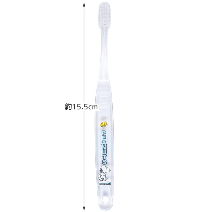 Skater Snoopy Soft Toothbrush for Kids Ages 6-12 3-Pack Clear 15.5 cm Size- Japan Figure Store - #1 Bring To You The Best Japanese Goods