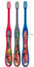 Skater Baby Toothbrush Set for 0-3 Years Normal Bristle Hardness Cars Design 3-Pack- Japan Figure Store - #1 Bring To You The Best Japanese Goods