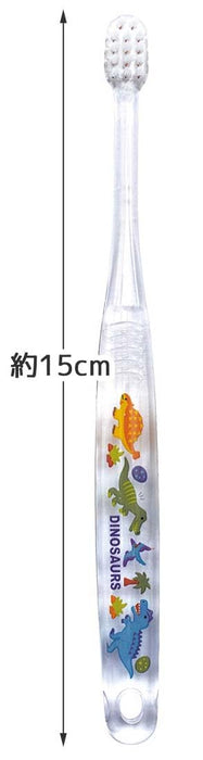 Skater Baby Toothbrush Set 0-3 Years Soft Clear 3-Pack with Dinosaur Picture Book- Japan Figure Store - #1 Bring To You The Best Japanese Goods