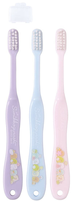 Skater Sumikko Gurashi Soft Toothbrush Set for Children 6-12 Years 15.5cm 3pc- Japan Figure Store - #1 Bring To You The Best Japanese Goods