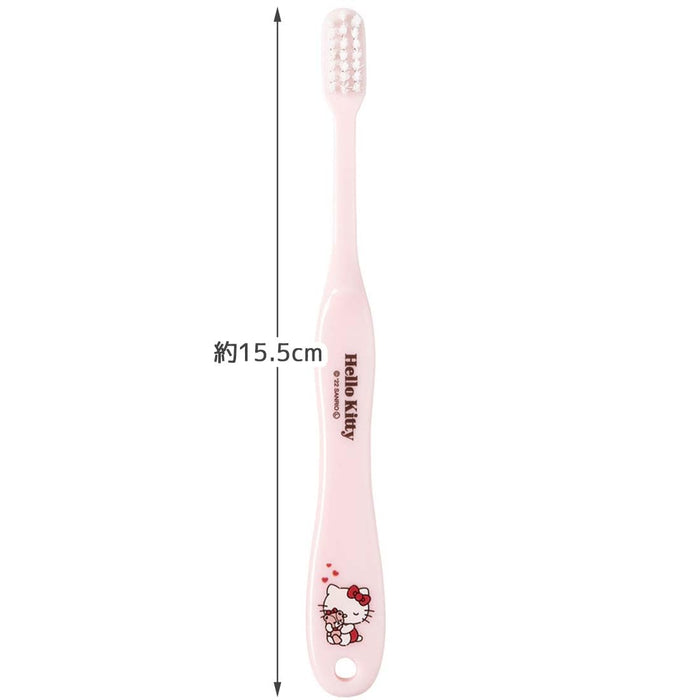 Skater Hello Kitty Soft Toothbrush Set 15.5cm Perfect for 6-12 Years Old 3 Pieces- Japan Figure Store - #1 Bring To You The Best Japanese Goods