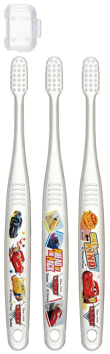 Skater Disney Cars Toothbrush Set Soft Clear Brush for Kids 6-12 Years 3 Pieces- Japan Figure Store - #1 Bring To You The Best Japanese Goods