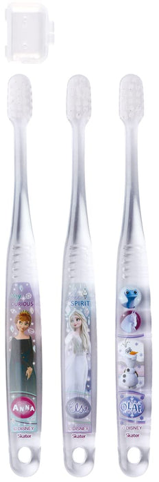 Skater Disney Frozen Soft Clear Toothbrush 3-Pack for Preschoolers Age 3-5- Japan Figure Store - #1 Bring To You The Best Japanese Goods