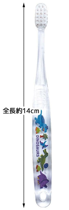 Skater 3-Piece Soft Clear Toothbrush Set For Kids Ages 3-5 with Dinosaur Picture Book- Japan Figure Store - #1 Bring To You The Best Japanese Goods