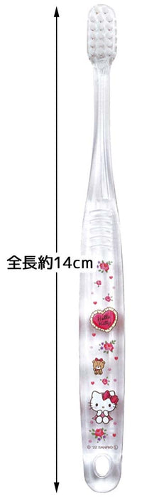 Skater Hello Kitty Soft Toothbrush Set for Preschoolers Ages 3-5 3 Pieces Lovely Flower- Japan Figure Store - #1 Bring To You The Best Japanese Goods