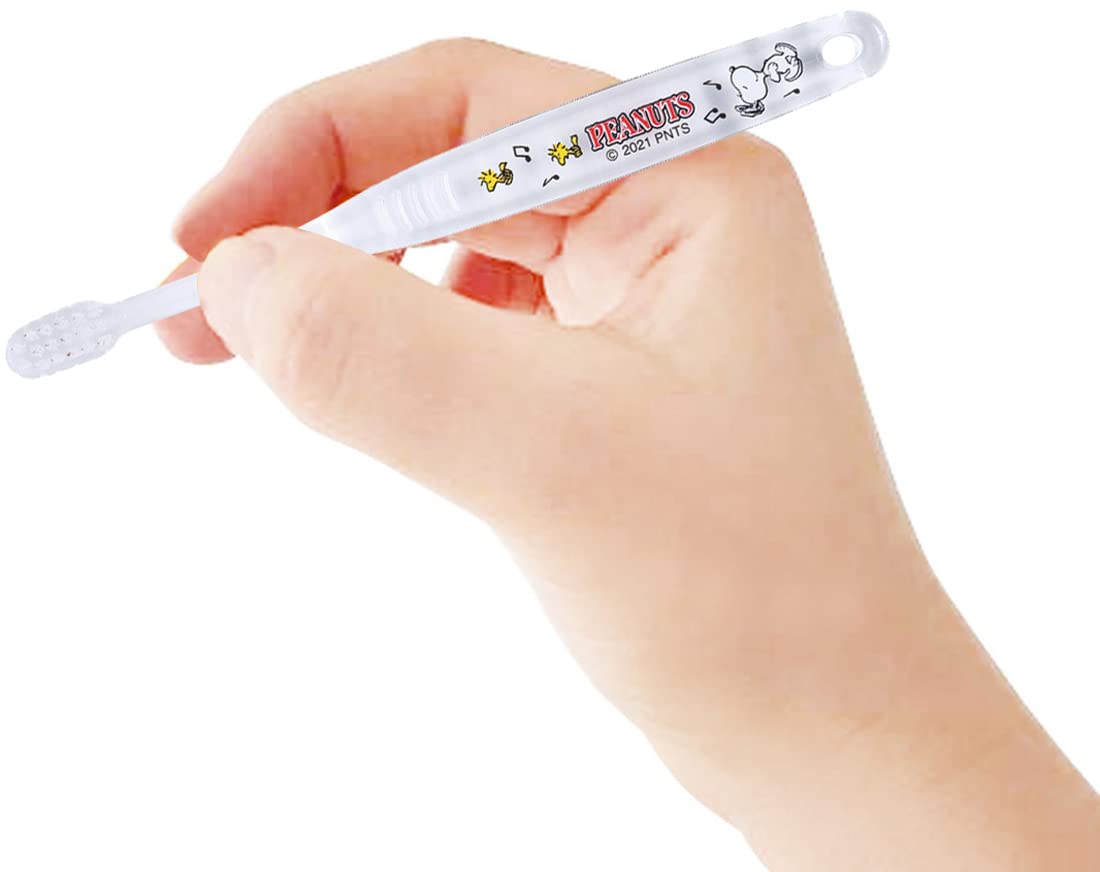 Skater Soft Clear Toothbrush Set for Preschoolers Ages 3-5 Snoopy 3 Pieces- Japan Figure Store - #1 Bring To You The Best Japanese Goods