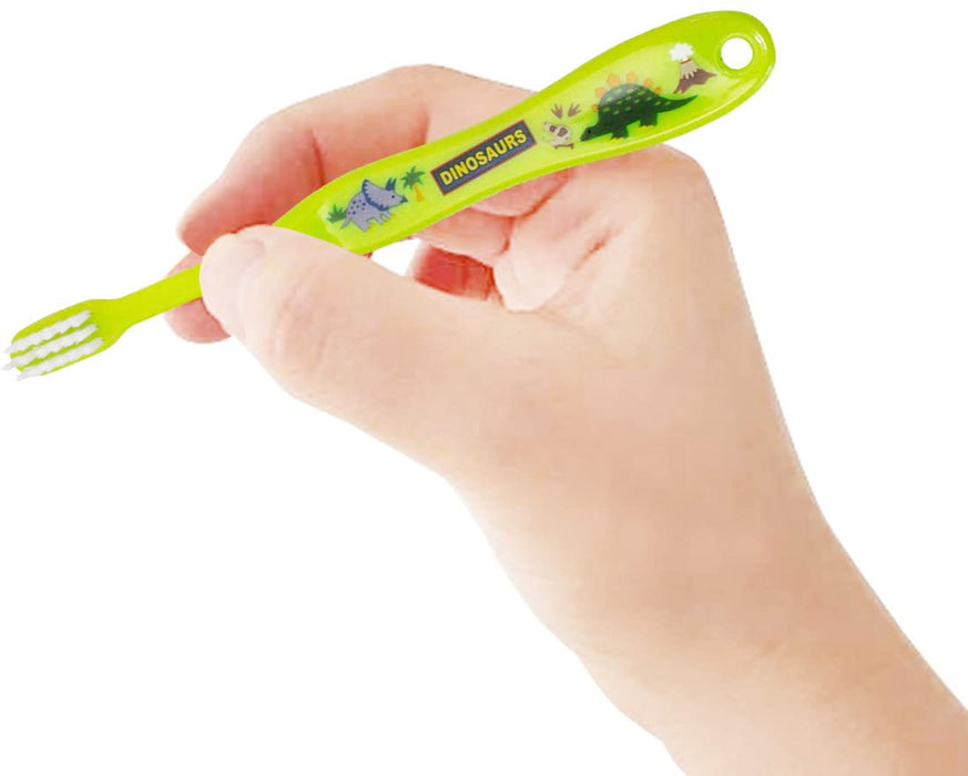 Skater Soft Dinosaur Toothbrush for Preschoolers Ages 3-5 14cm Model Tb5S-A- Japan Figure Store - #1 Bring To You The Best Japanese Goods