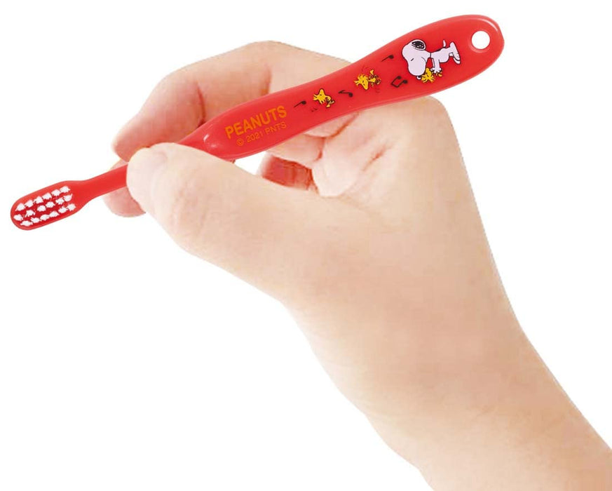 Skater Snoopy Soft Toothbrush for Preschoolers Ages 3-5 14cm TB5S-A- Japan Figure Store - #1 Bring To You The Best Japanese Goods