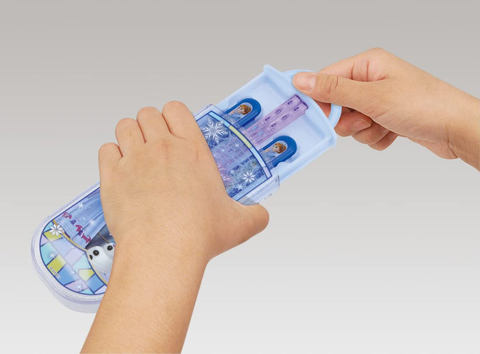 Skater Disney Frozen Trio Set - Antibacterial Kids Chopsticks Spoon & Fork - Made in Japan- Japan Figure Store - #1 Bring To You The Best Japanese Goods