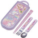 Skater Trio Set Disney Rapzel Kids Girls Antibacterial Cutlery Chopsticks Spoon Fork Made in Japan- Japan Figure Store - #1 Bring To You The Best Japanese Goods