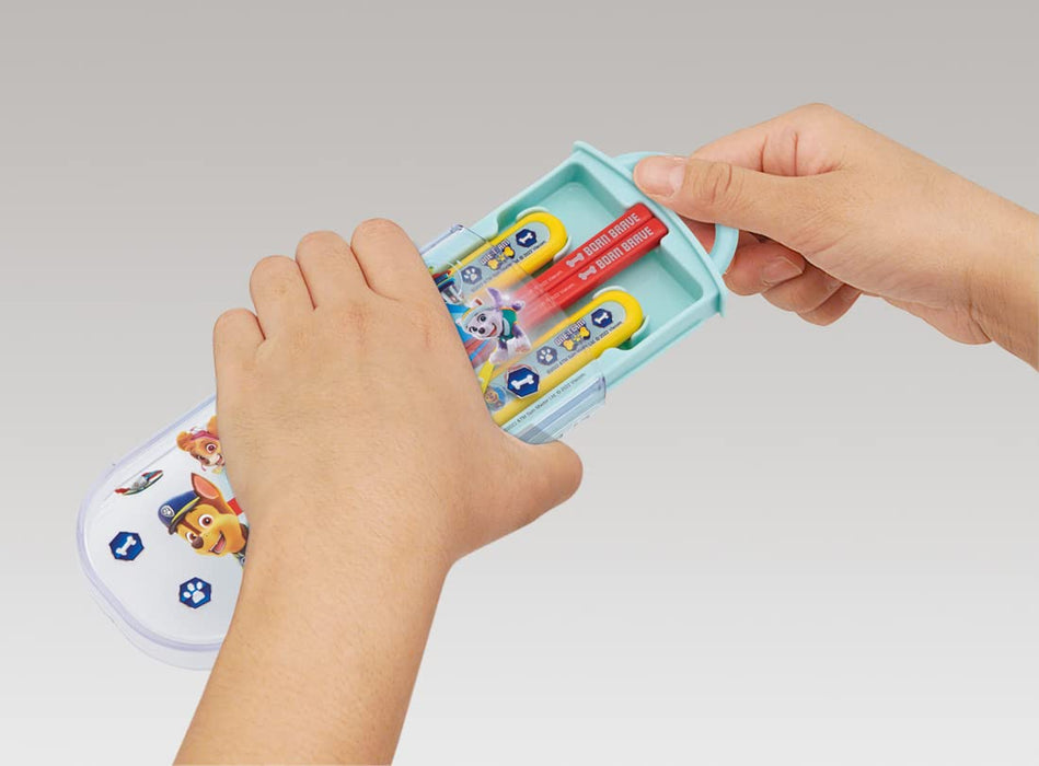 Skater Paw Patrol Kids Trio Set - Chopsticks Spoon Fork - 23cm Antibacterial Made in Japan- Japan Figure Store - #1 Bring To You The Best Japanese Goods
