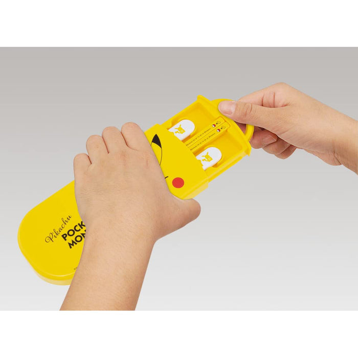 Skater Pikachu Kids Trio Set - Antibacterial Fork Spoon Chopsticks made in Japan- Japan Figure Store - #1 Bring To You The Best Japanese Goods