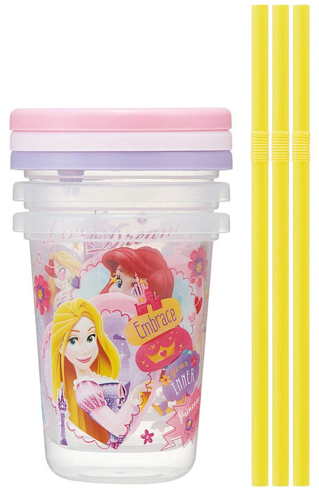 Skater Disney Princess 19 Tumbler Set 3 Pcs 230ml Straw Included Made in Japan- Japan Figure Store - #1 Bring To You The Best Japanese Goods