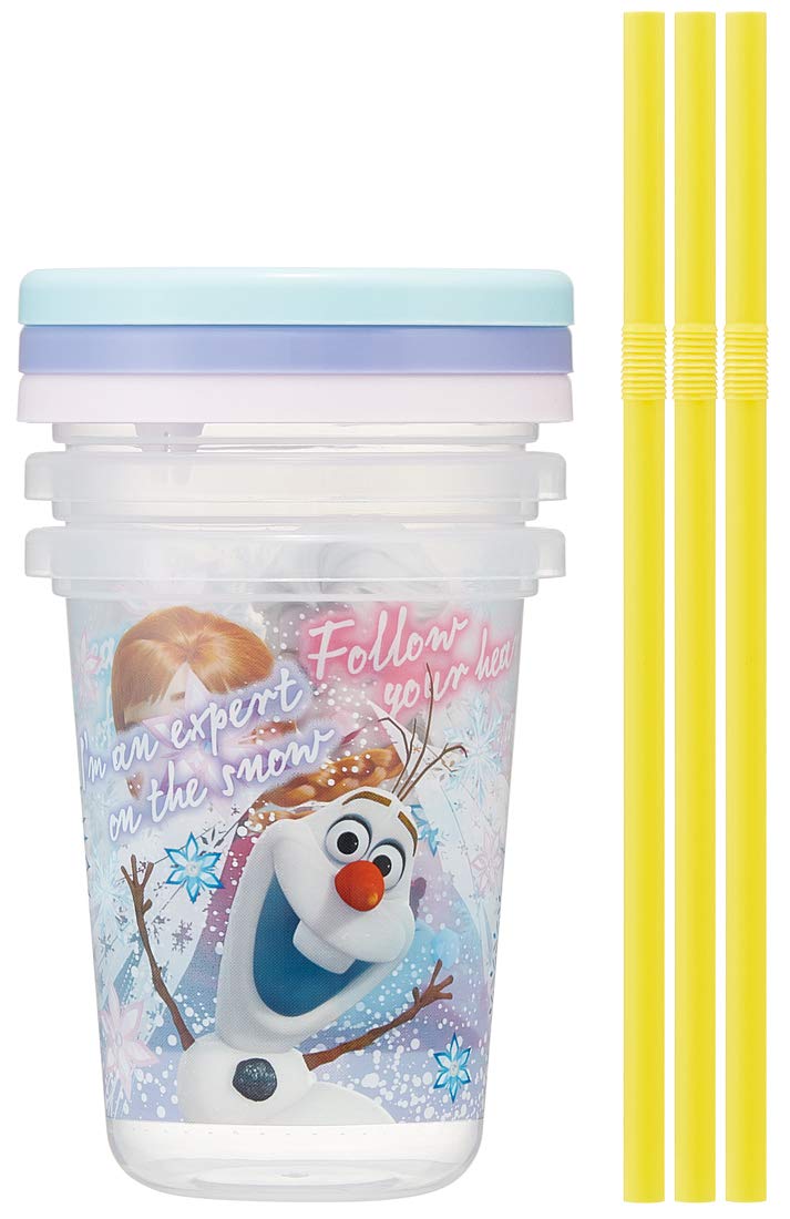 Skater Disney Frozen 19 Tumbler with Straw 230ml 3 Pieces - Made in Japan- Japan Figure Store - #1 Bring To You The Best Japanese Goods