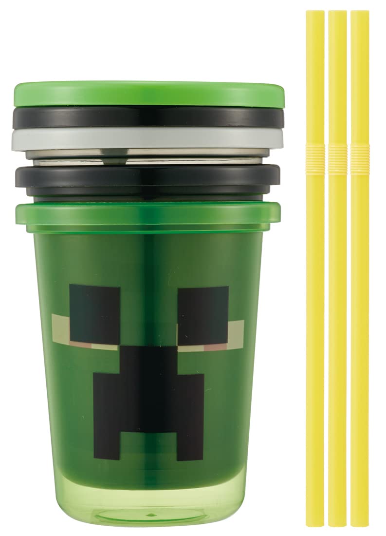 Skater Minecraft 320ml Tumbler with Straw - Sih3St-A Made in Japan- Japan Figure Store - #1 Bring To You The Best Japanese Goods