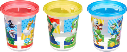 Skater Super Mario 320ml Tumbler with Straw Made in Japan - Sih3St-A- Japan Figure Store - #1 Bring To You The Best Japanese Goods