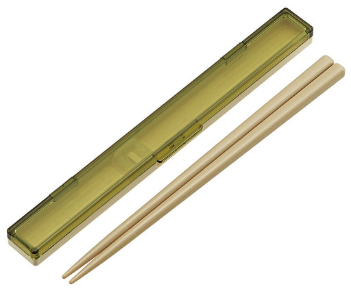 Skater 18cm Ultra Slim Green Retro French Chopsticks and Case Set Made in Japan- Japan Figure Store - #1 Bring To You The Best Japanese Goods