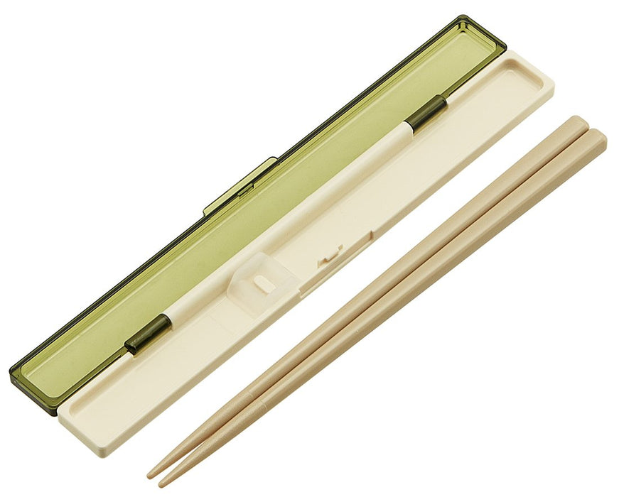 Skater 18cm Ultra Slim Green Retro French Chopsticks and Case Set Made in Japan- Japan Figure Store - #1 Bring To You The Best Japanese Goods