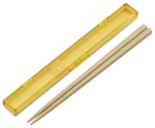 Skater Ultra Slim 18cm Chopstick and Case Set Yellow Retro French Made in Japan- Japan Figure Store - #1 Bring To You The Best Japanese Goods
