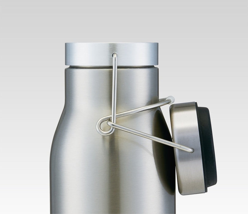 Skater 1L Ultra-Lightweight Silver Stainless Steel Water Bottle with Cold-Keeping Swing-Lock Ssw10- Japan Figure Store - #1 Bring To You The Best Japanese Goods