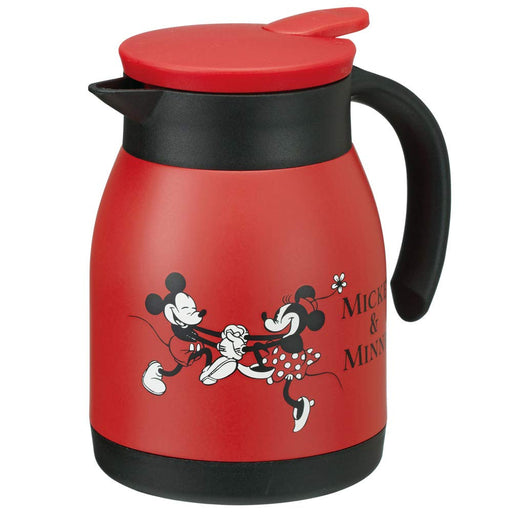 Skater Disney Mickey & Minnie 600ml Stainless Steel Vacuum Double Walled Tabletop Pot- Japan Figure Store - #1 Bring To You The Best Japanese Goods