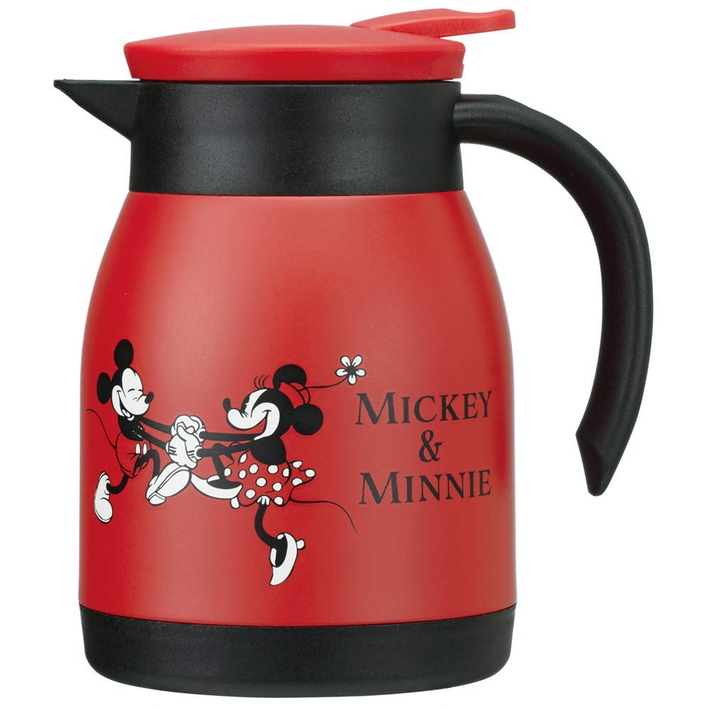 Skater Disney Mickey & Minnie 600ml Stainless Steel Vacuum Double Walled Tabletop Pot- Japan Figure Store - #1 Bring To You The Best Japanese Goods
