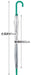 Skater Snoopy Botanical Long Vinyl Umbrella 60cm - UBV1N-A Model- Japan Figure Store - #1 Bring To You The Best Japanese Goods
