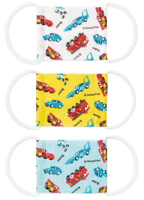 Skater Antibacterial Disney Cars Baby Gauze Mask Washable 2-4 Years 3-Pack 8.8x6.5cm- Japan Figure Store - #1 Bring To You The Best Japanese Goods