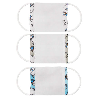 Skater Doraemon Gauze Mask for Babies 2-4 Antibacterial Washable Pack of 3 8.8x6.5 cm- Japan Figure Store - #1 Bring To You The Best Japanese Goods